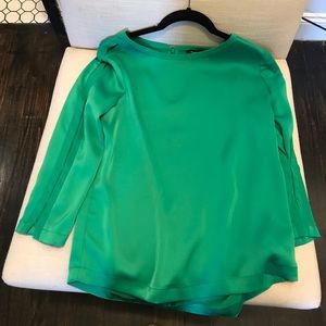 Green formal oversized top